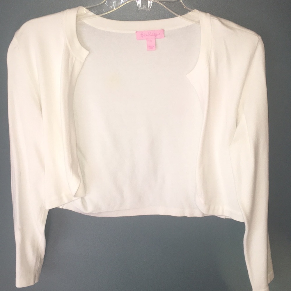 Lilly Pulitzer white sweater